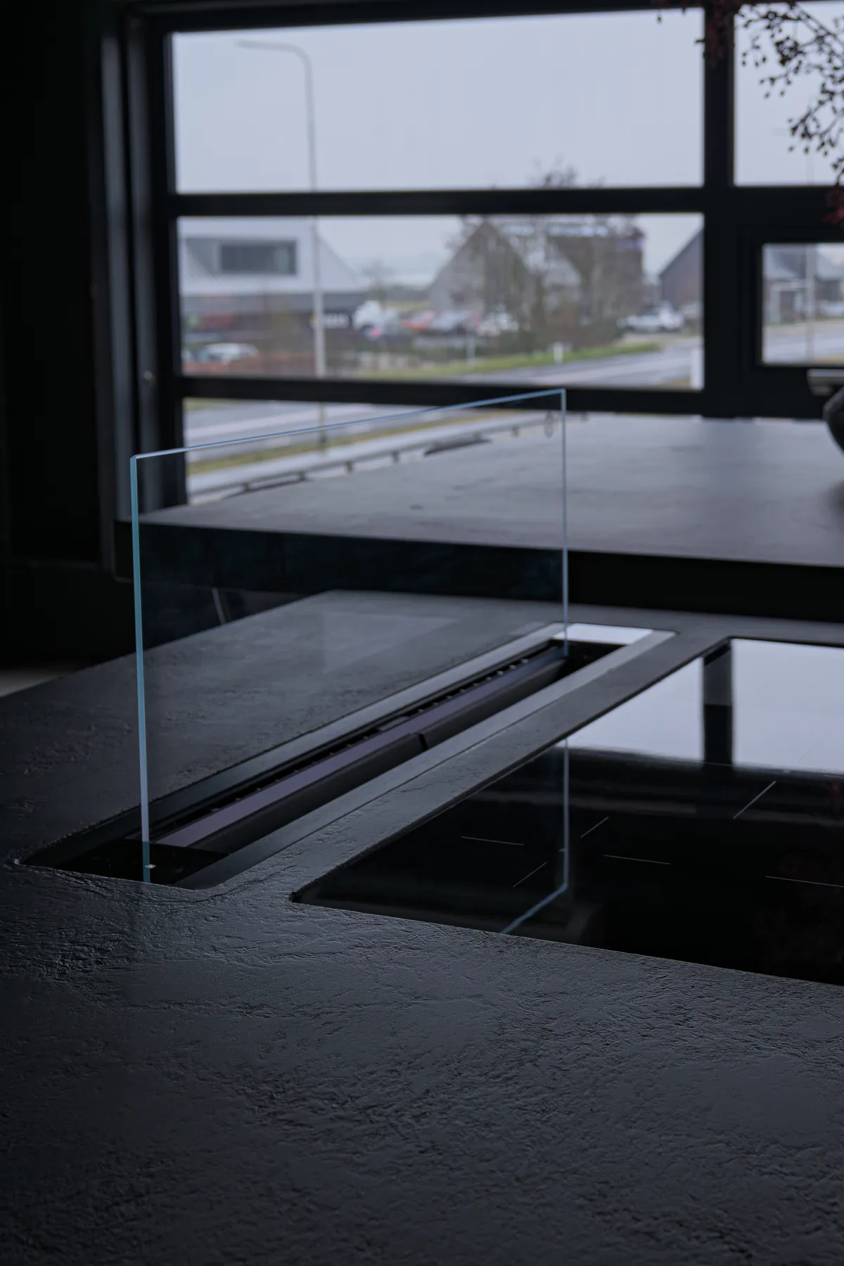 Siemens GlassDraft afzuiger bij de inductiekookplaat